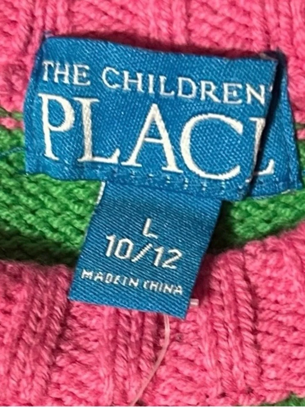 The Children's Place Rainbow Stripe Sweater Girls L 10/12 Bright Colorful Knit